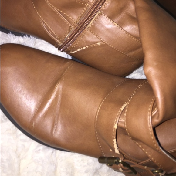 Brown long boots - Picture 2 of 2